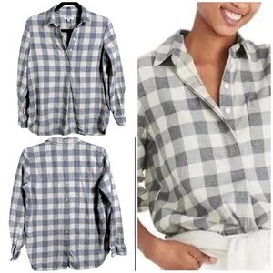 MADEWELL Buffalo Plaid Flannel Top